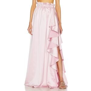 Revolve X 'Maison' Pink Polyester Meta Princess Skirt Size S - NWT